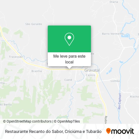 Restaurante Recanto do Sabor mapa
