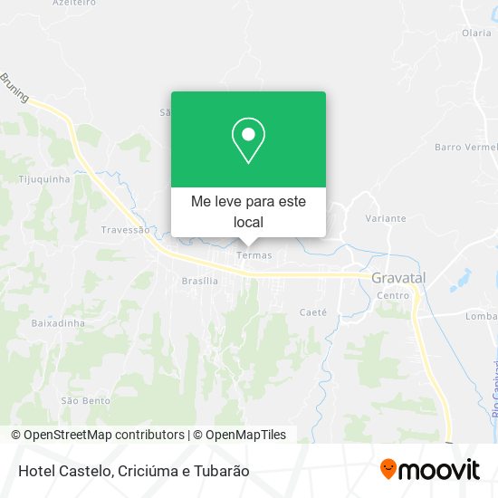 Hotel Castelo mapa