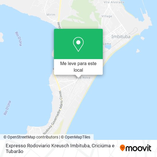 Expresso Rodoviario Kreusch Imbituba mapa