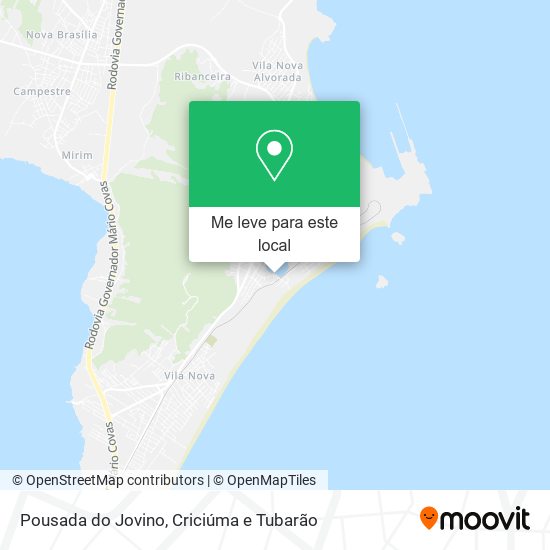 Pousada do Jovino mapa