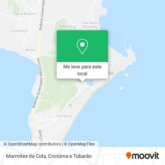 Marmitex da Cida mapa