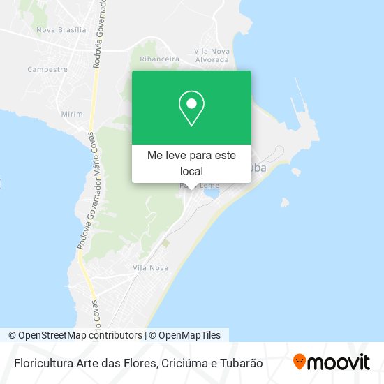 Floricultura Arte das Flores mapa