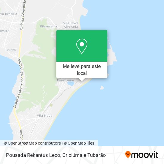 Pousada Rekantus Leco mapa