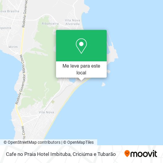 Cafe no Praia Hotel Imbituba mapa