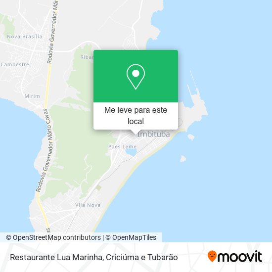 Restaurante Lua Marinha mapa