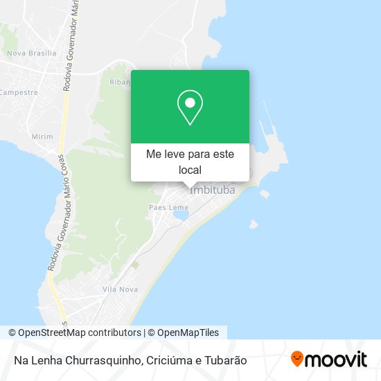 Na Lenha Churrasquinho mapa