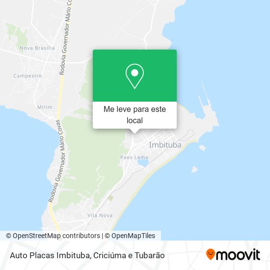 Auto Placas Imbituba mapa