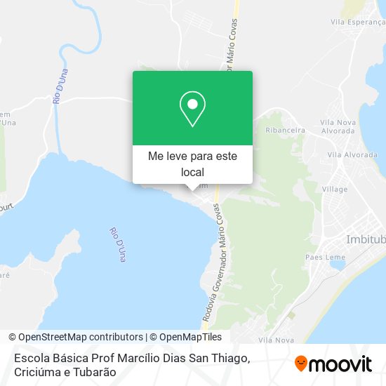 Escola Básica Prof Marcílio Dias San Thiago mapa