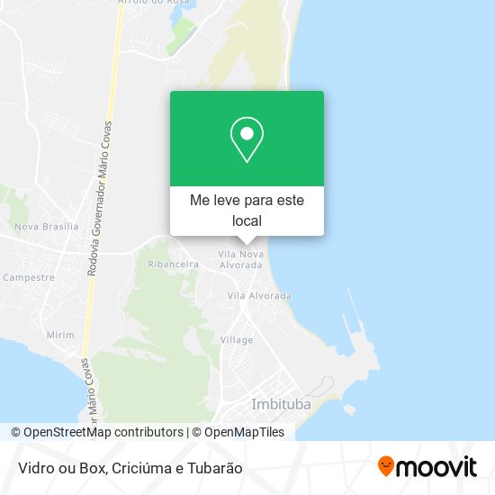 Vidro ou Box mapa