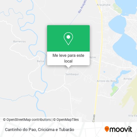 Cantinho do Pao mapa
