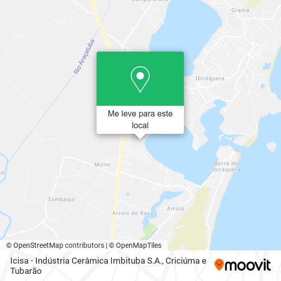 Icisa - Indústria Cerâmica Imbituba S.A. mapa