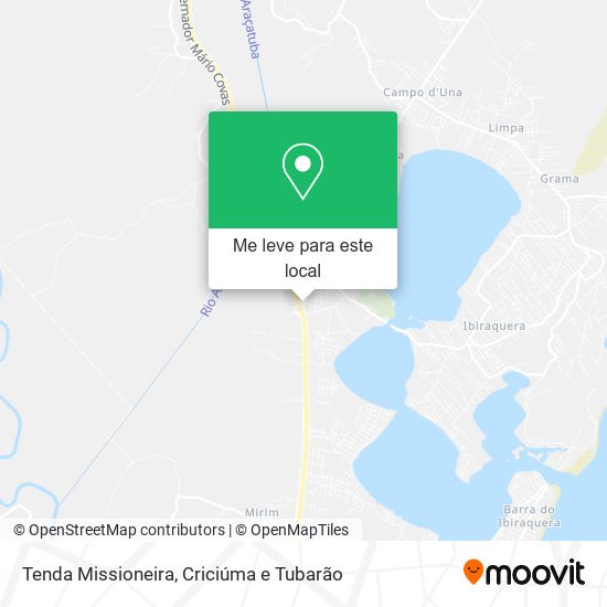 Tenda Missioneira mapa