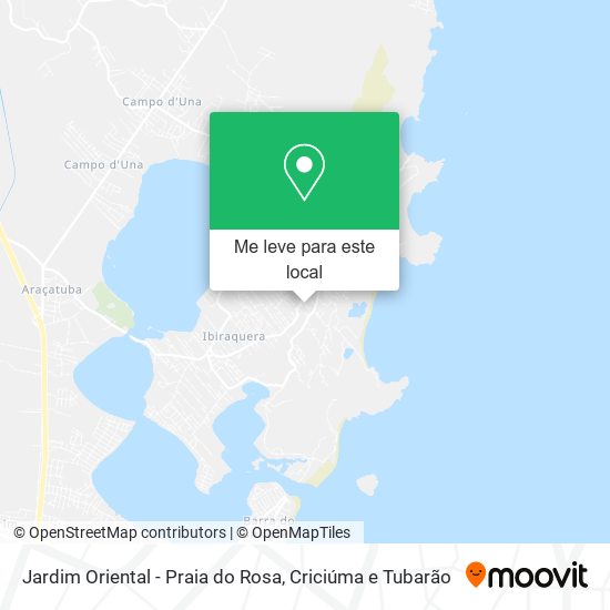 Jardim Oriental - Praia do Rosa mapa