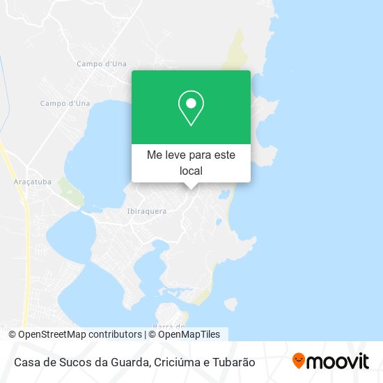 Casa de Sucos da Guarda mapa