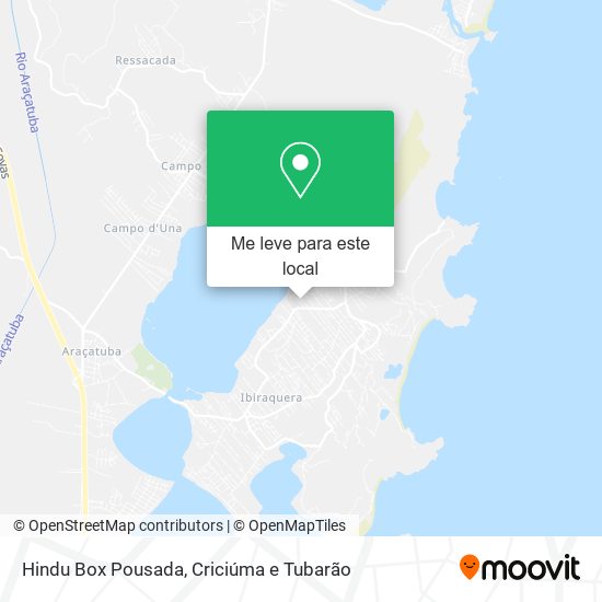 Hindu Box Pousada mapa
