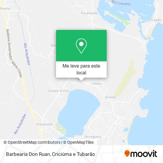Barbearia Don Ruan mapa