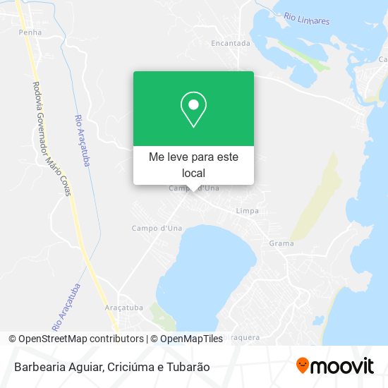 Barbearia Aguiar mapa