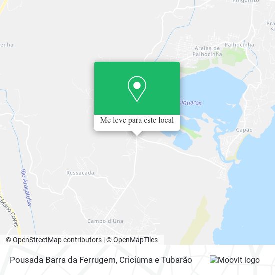 Pousada Barra da Ferrugem mapa