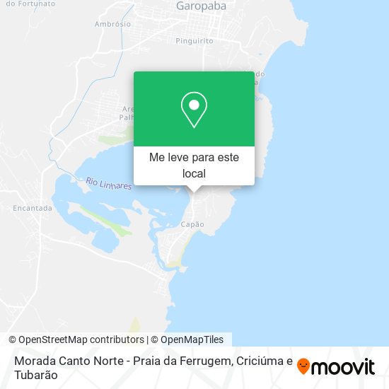 Morada Canto Norte - Praia da Ferrugem mapa