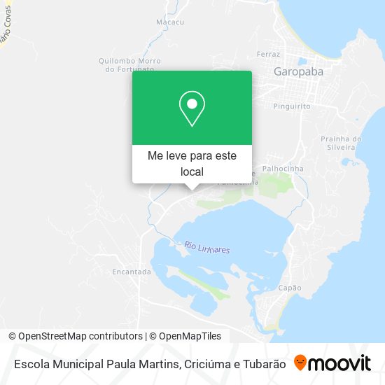 Escola Municipal Paula Martins mapa