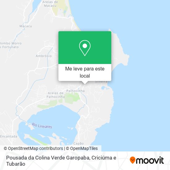 Pousada da Colina Verde Garopaba mapa