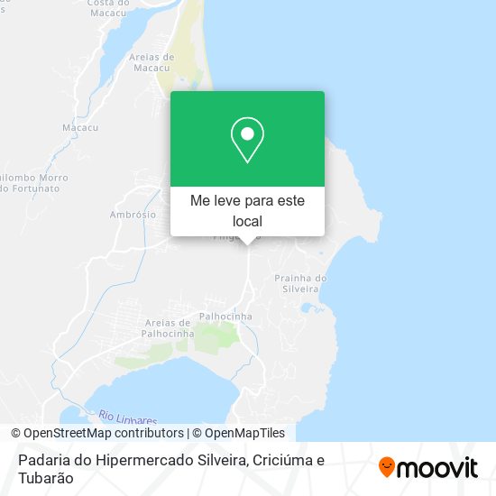 Padaria do Hipermercado Silveira mapa