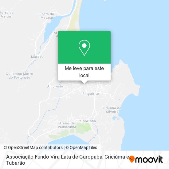 Associação Fundo Vira Lata de Garopaba mapa