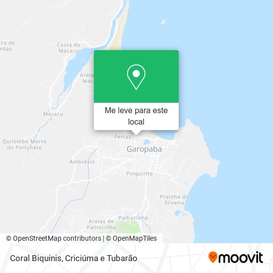 Coral Biquinis mapa