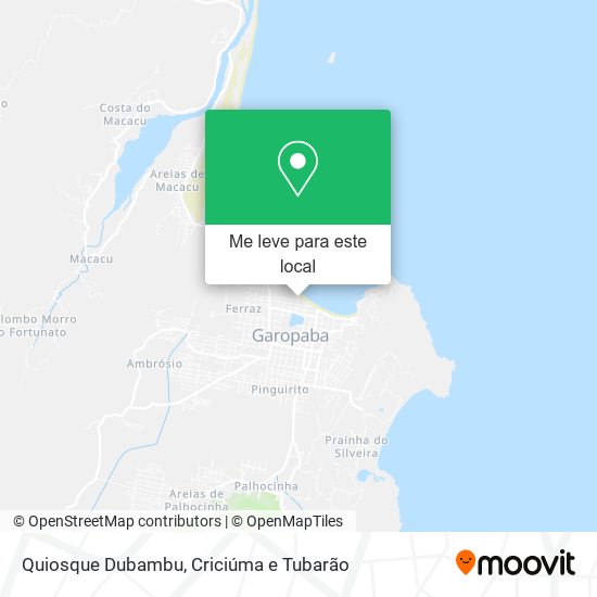 Quiosque Dubambu mapa