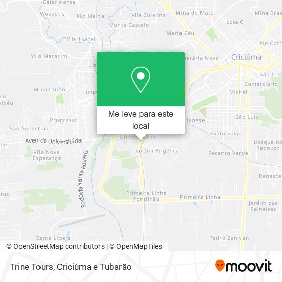 Trine Tours mapa