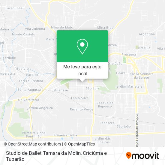 Studio de Ballet Tamara da Molin mapa