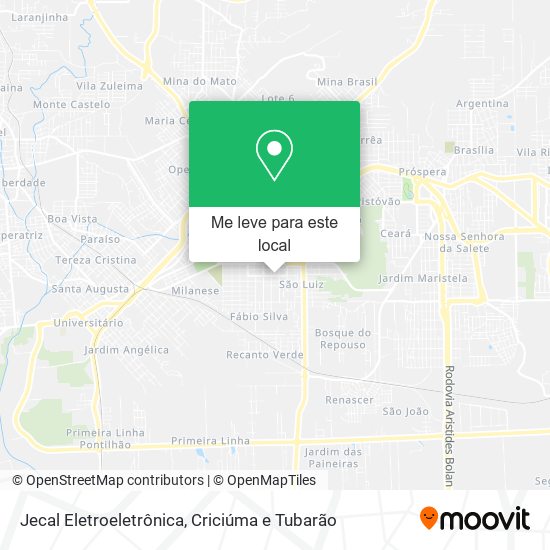Jecal Eletroeletrônica mapa