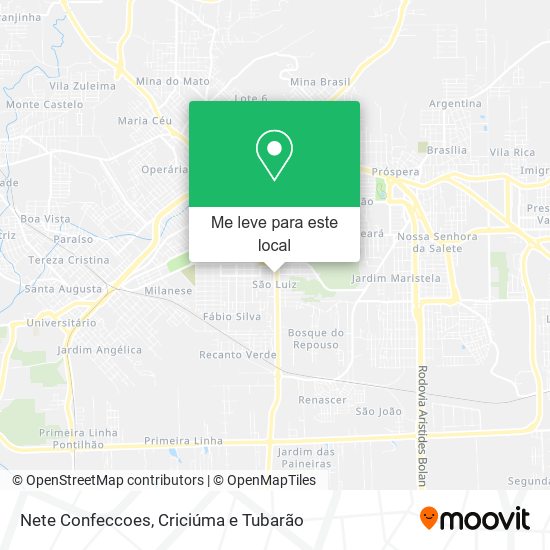 Nete Confeccoes mapa