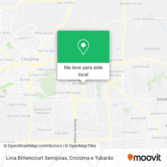 Livia Bittencourt Semijoias mapa