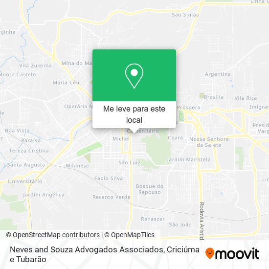 Neves and Souza Advogados Associados mapa