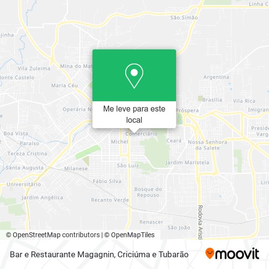 Bar e Restaurante Magagnin mapa