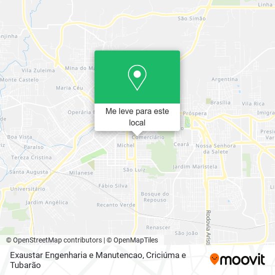 Exaustar Engenharia e Manutencao mapa