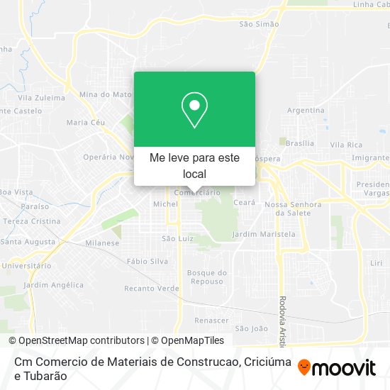 Cm Comercio de Materiais de Construcao mapa