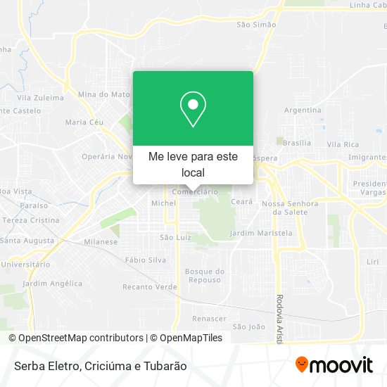 Serba Eletro mapa