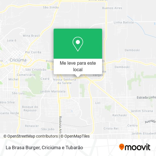 La Brasa Burger mapa