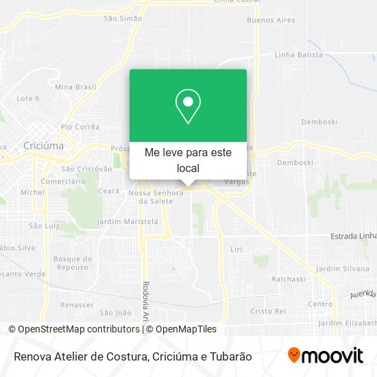 Renova Atelier de Costura mapa