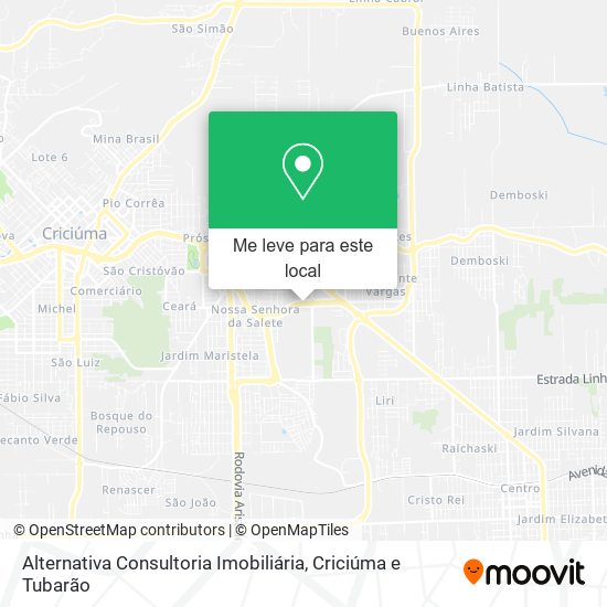 Alternativa Consultoria Imobiliária mapa