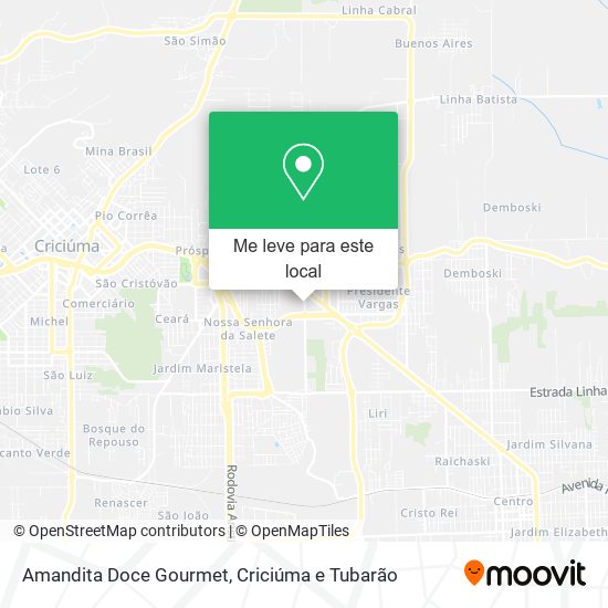 Amandita Doce Gourmet mapa