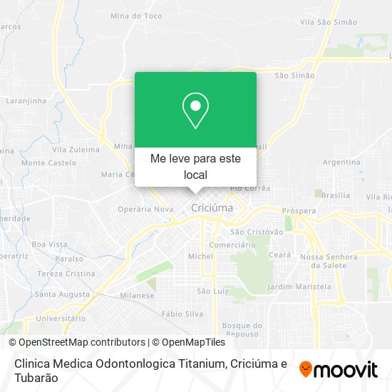 Clinica Medica Odontonlogica Titanium mapa