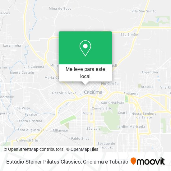 Estúdio Steiner Pilates Clássico mapa