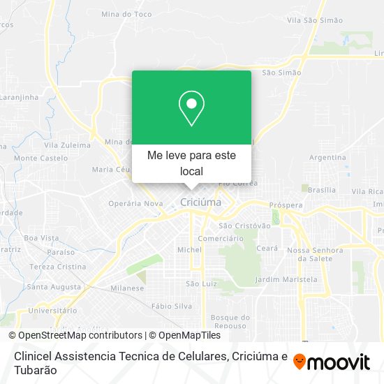 Clinicel Assistencia Tecnica de Celulares mapa