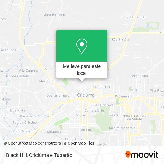 Black Hill mapa
