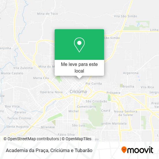 Academia da Praça mapa