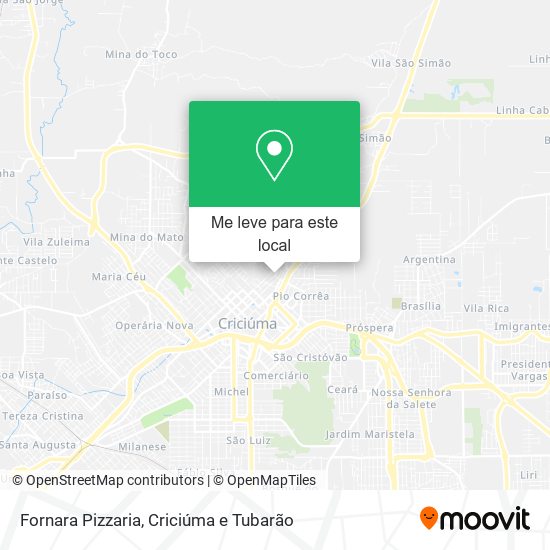 Fornara Pizzaria mapa