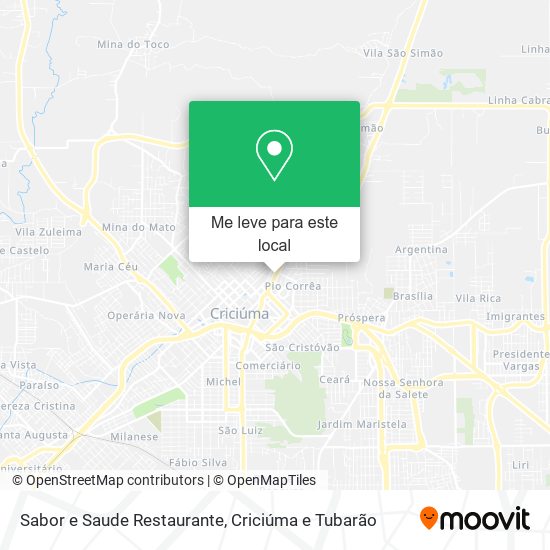 Sabor e Saude Restaurante mapa